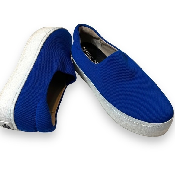 Opening Ceremony Blue Platform Sneakers Size 36 Ribbed Canvas Spice Girls - Picture 3 of 7